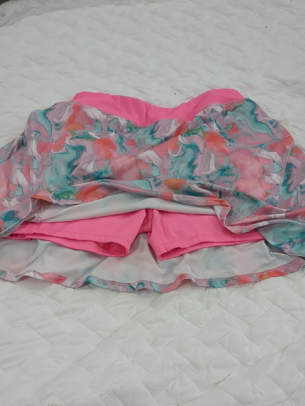 ZELOS Bright Pink Athletic Swim Skirt